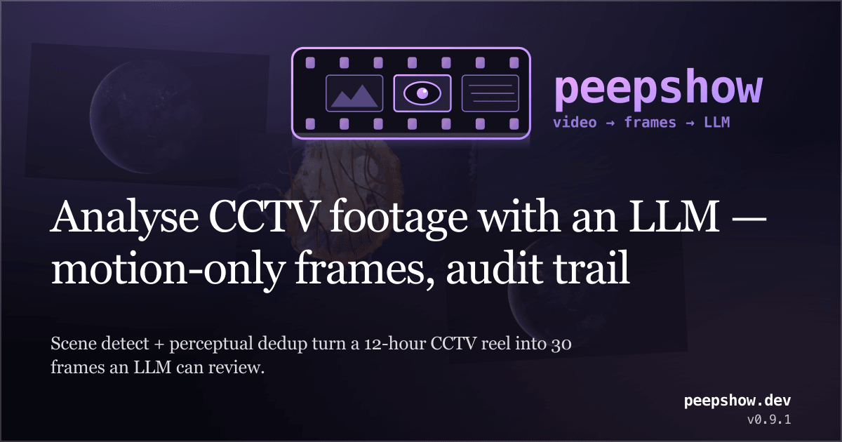 Llm Camera Analyse CCTV footage with an LLM — motion-only frames, audit trail